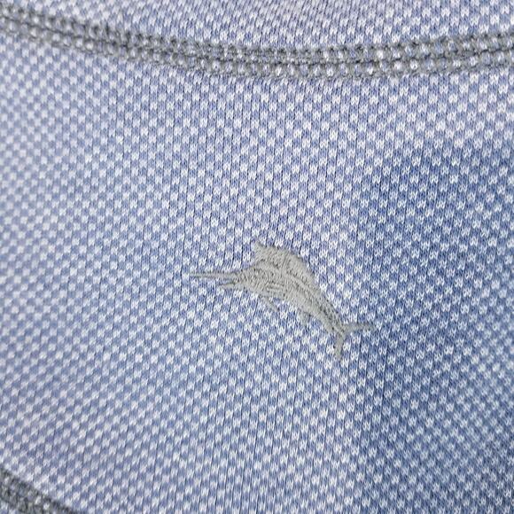 Tommy Bahama Sweater Mens Extra Large Blue Reversible Half Zip Pullover - Picture 5 of 8